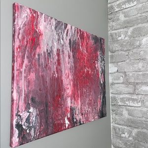 Acrylic fluid painting! Homemade! Wall decor!